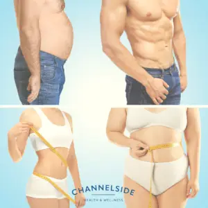a women and a man with successful weight management with Glp 1 medications.