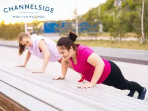 Keeping the weight off with muscle fitness.