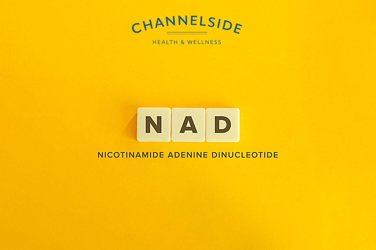 Letters NAD on a yellow background