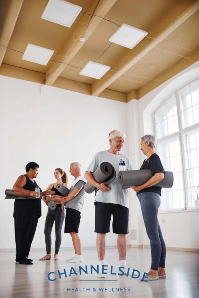 men keeping in shape for vitality and longevity.