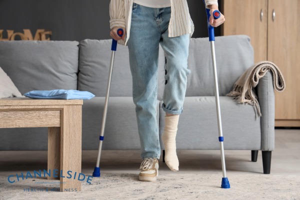 Woman with injury BPC-157
